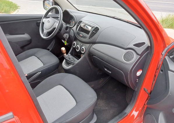 Hyundai i10 cena 11900 przebieg: 130000, rok produkcji 2010 z Łomża małe 211